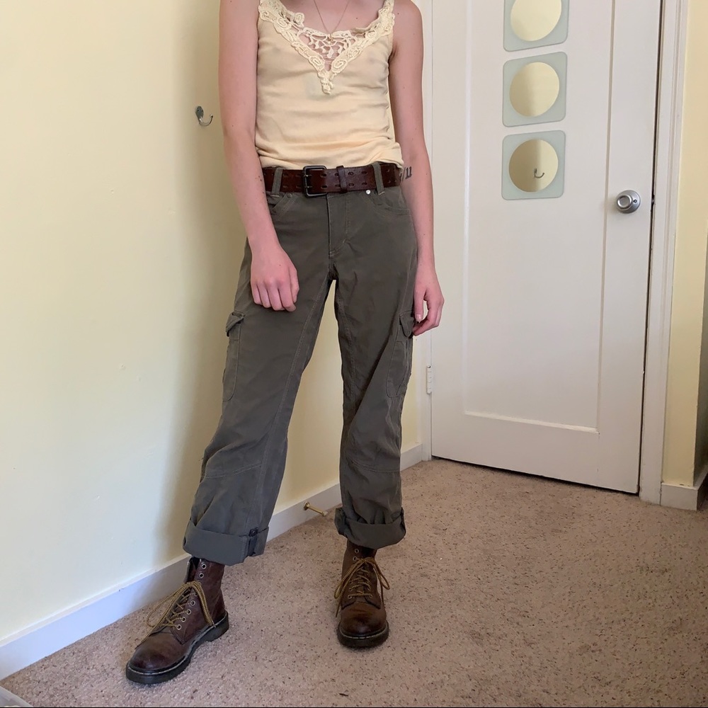 vintage y2k olive green Kuhl cargo / hiking pants
